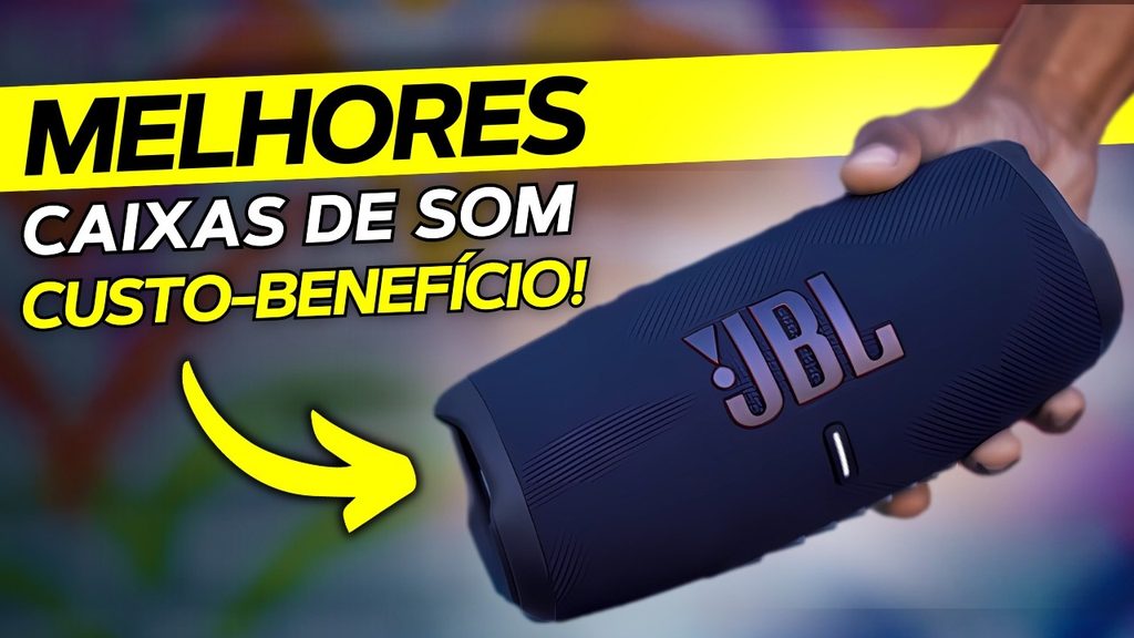 Vídeo com as melhores caixas de som portáteis Bluetooth custo-benefício